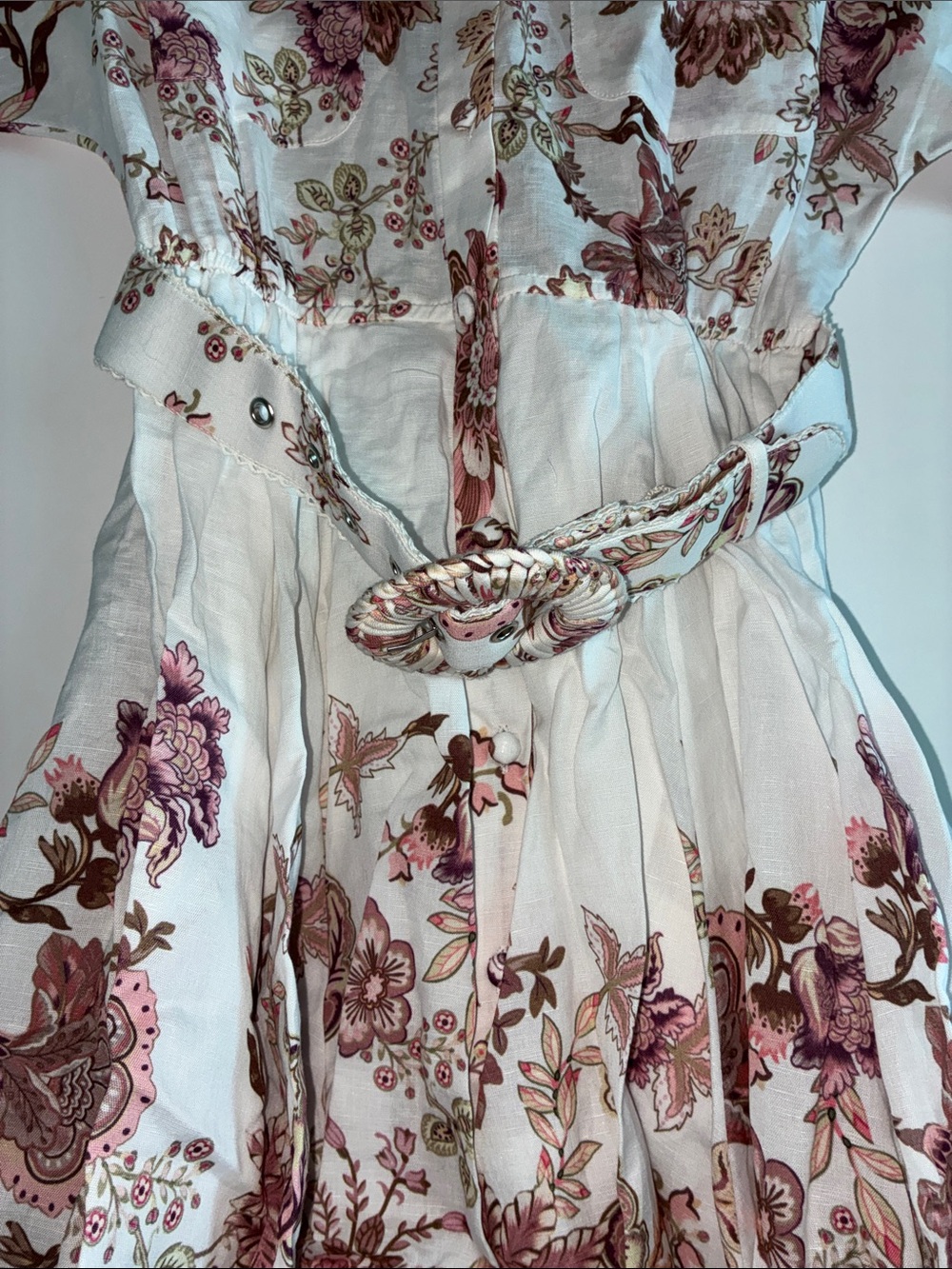 Hemant & Nandita - NEW WITH TAG Diza Floral Mini Shirtdress - Picture 5 of 7